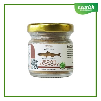 Crystal Of The Sea White Anchovy Powder/ Bubuk Ikan Teri MPASI 20g - BROWN ANCHOVY
