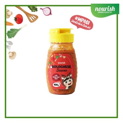 Nourish Saus Bumbu MPASI No MSG / Kecap MPASI No MSG / Saus Organik - BOLOGNESE SAUCE