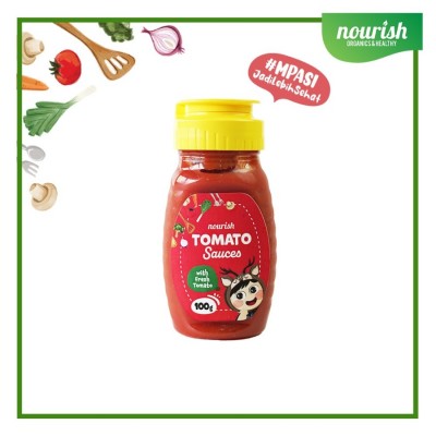 Nourish Saus Bumbu MPASI No MSG / Kecap MPASI No MSG / Saus Organik - TOMATO SAUCE