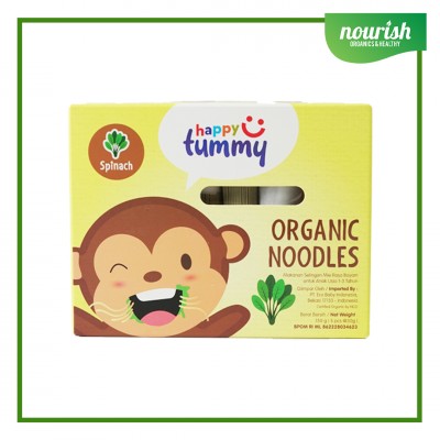 Happy Tummy Organic NOODLE / Mie MPASI organik bayi anak 150gr - SPINACH