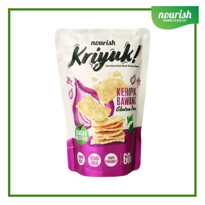 KRIYUK! Keripik Bawang Gluten Free Rendah Kolesterol, NO MSG 60gr