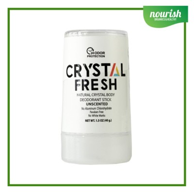 CRYSTAL FRESH Natural Body Deodorant Stick UNSCENTED - FRESH 40 GRAM