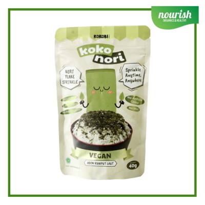 KOKOBI Koko Nori Abon Rumput Laut Tabur No MSG, Tanpa Pengawet 40gr - VEGAN