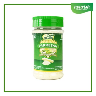 Green Valley Grated Parmesan Cheese / Keju Parmesan Bubuk, HALAL 80g