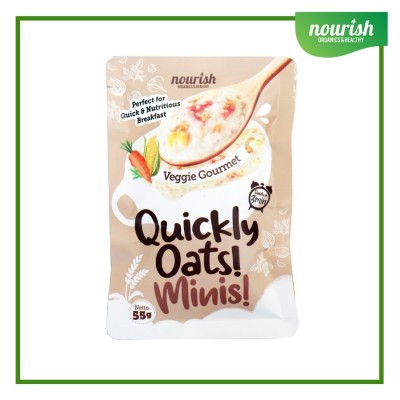 Quickly Oats! Minis! Instant Oatmeal Veggie Gourmet NO MSG 55gr
