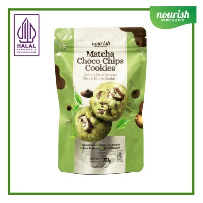 Matcha Choco Chips Cookies - Gluten Free Matcha Cookies 70gr