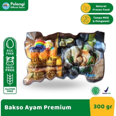 Pelangi Bakso Sapi Premium Halal / Non MSG / Non Pengawet 300 gram