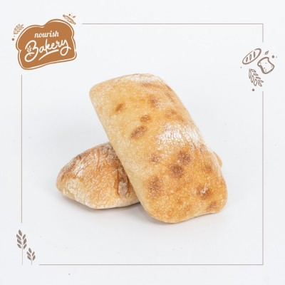 Ciabatta - 100% Sourdough Ciabatta Long Fermentation (Vegan) Isi 2 pcs