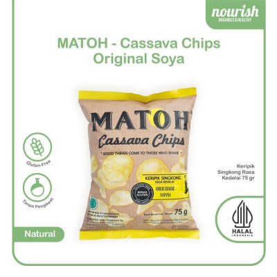 Matoh Keripik Singkong Rasa Kedelai - Original Soya 75 Gram