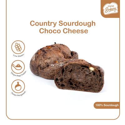 Country Choco Cheese - 100% Sourdough Country Bread Long Fermentation 600gr - SLICE
