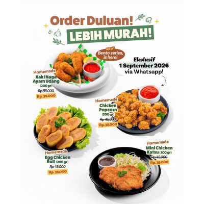 Nourish Homemade Chicken Popcorn Frozen Food Sehat Gluten Free - Chicken Popcorn Non UPF, Tanpa MSG & Pengawet 200 gr